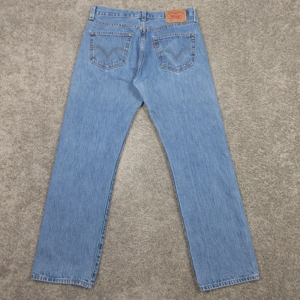 Vintage Levis Jeans Mens 32x30 Blue 501 Button Fly‎ Original Denim Pants Y2K